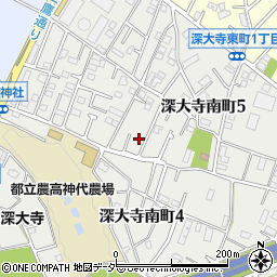 東京都調布市深大寺南町5丁目7-2周辺の地図