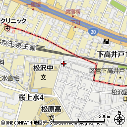 東京都世田谷区赤堤5丁目38-7周辺の地図