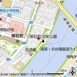 東京都中央区明石町8周辺の地図