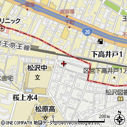 東京都世田谷区赤堤5丁目38-9周辺の地図