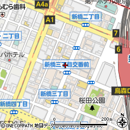 ドクターフット新橋店周辺の地図