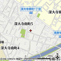 東京都調布市深大寺南町5丁目33周辺の地図