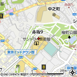 東京都港区赤坂9丁目周辺の地図