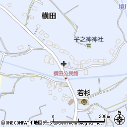 千葉県山武市横田366周辺の地図