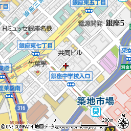 京都 ひょうき 瓢喜 銀座本店周辺の地図