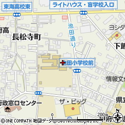 山梨県甲府市長松寺町周辺の地図