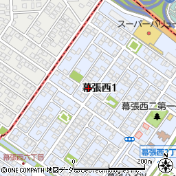 千葉県千葉市美浜区幕張西1丁目8-23周辺の地図