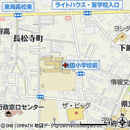 山梨県甲府市長松寺町周辺の地図
