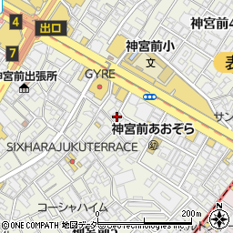 トゥミ表参道周辺の地図