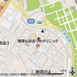 東京都港区南青山4丁目9周辺の地図