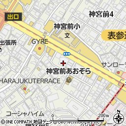 カフェ ル ポミエ 表参道店周辺の地図