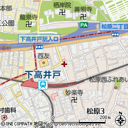 セブンイレブン下高井戸駅北口店周辺の地図