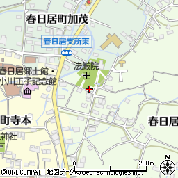 山梨県笛吹市春日居町小松19周辺の地図