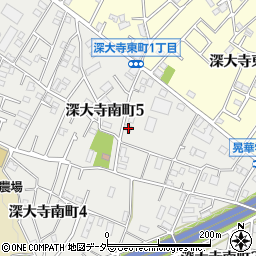 東京都調布市深大寺南町5丁目33-7周辺の地図