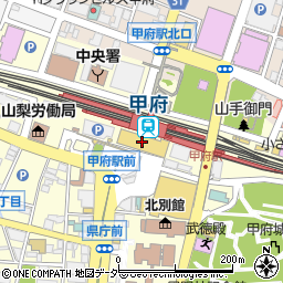 モスバーガー甲府駅前店周辺の地図
