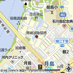東京都中央区佃1丁目8-4周辺の地図