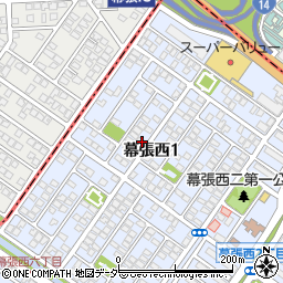 千葉県千葉市美浜区幕張西1丁目8-21周辺の地図