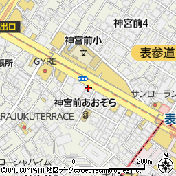 平禄寿司 東京渋谷表参道店周辺の地図