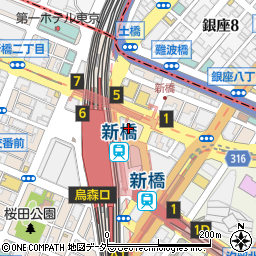 カラオケ館新橋本店周辺の地図