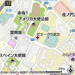 大倉集古館周辺の地図