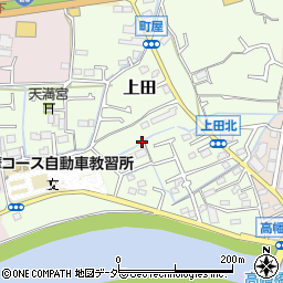 東京都日野市上田周辺の地図