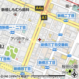 三菱ＵＦＪ銀行新橋支店 ＡＴＭ周辺の地図