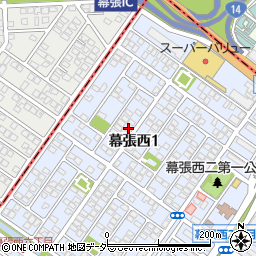 千葉県千葉市美浜区幕張西1丁目8-20周辺の地図