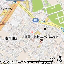 東京都港区南青山3丁目4-8周辺の地図
