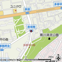 泉塚南周辺の地図