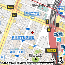金太郎　新橋総本店周辺の地図