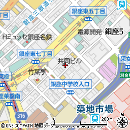 東京都中央区銀座7丁目15周辺の地図