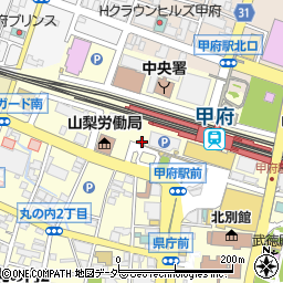 甲府警察署甲府駅前交番周辺の地図