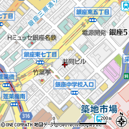 東京都中央区銀座7丁目周辺の地図
