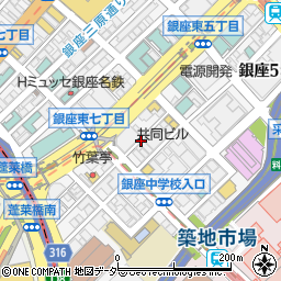 金田中周辺の地図