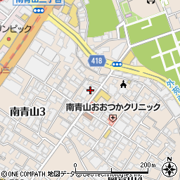 東京都港区南青山3丁目4周辺の地図