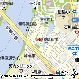 東京都中央区佃1丁目4-5周辺の地図