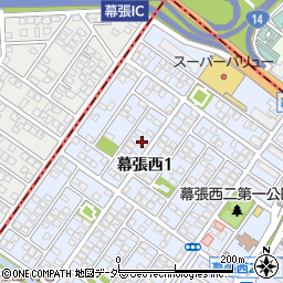 千葉県千葉市美浜区幕張西1丁目8-19周辺の地図