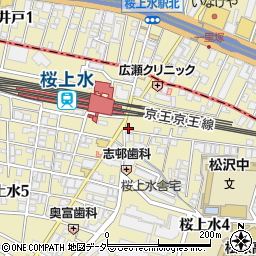 すき家桜上水駅前店周辺の地図