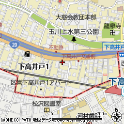 高井戸警察署下高井戸交番周辺の地図