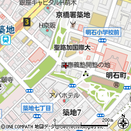 東京都中央区明石町11周辺の地図
