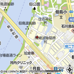 東京都中央区佃1丁目4-10周辺の地図
