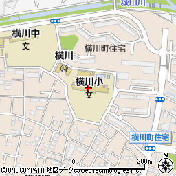 八王子市立横川小学校周辺の地図