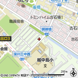 東京都江東区越中島2丁目15-11周辺の地図