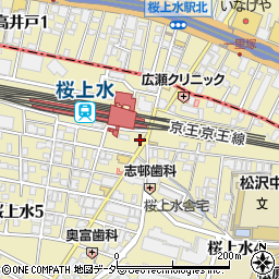 スワローチェーン桜上水店周辺の地図