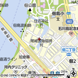 東京都中央区佃1丁目7-1周辺の地図