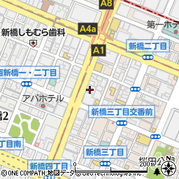 株式会社メガネドラッグ　新橋中央店周辺の地図