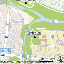 多賀公園トイレ周辺の地図
