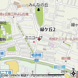 東京都調布市緑ケ丘2丁目25周辺の地図