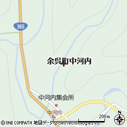 滋賀県長浜市余呉町中河内周辺の地図