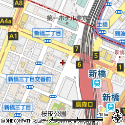 ＰＲＯＮＴＯ新橋駅前店周辺の地図